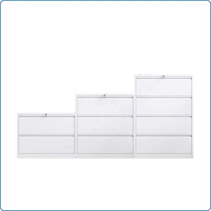 RTD Wide vertical office Steel Furniture Modern Double Wide Drawer File Cabinet2/3/ 4 Drawer Side Metal File Cabinet