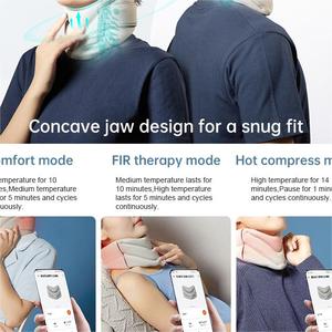 <span class=keywords><strong>Collier</strong></span> <span class=keywords><strong>cervical</strong></span> <span class=keywords><strong>chauffant</strong></span> USB rechargeable à thérapie par impulsions pour soulager la pression et la douleur de la colonne cervicale - Product Image 4