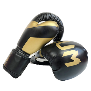 Gants de boxe en cuir PU lacés antidérapants de 12 oz pour adultes, hommes et femmes - Sanda, kickboxing, entraînement MMA, tailles 10 oz/8 oz - Product Image 1