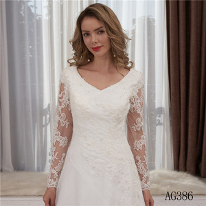 Style féerique pure manches longues princesse gonflée jupe en tulle <span class=keywords><strong>robe</strong></span> <span class=keywords><strong>de</strong></span> <span class=keywords><strong>mariée</strong></span> <span class=keywords><strong>japonaise</strong></span> <span class=keywords><strong>robe</strong></span> <span class=keywords><strong>de</strong></span> <span class=keywords><strong>mariée</strong></span> transparente - Product Image 4