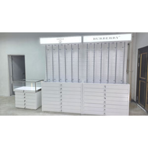 Tủ trưng bày kính mắt cao cấp, có ngăn kéo, khóa được, dung tích lớn, có thể tùy chỉnh, năm <span class=keywords><strong>2025</strong></span>, tích hợp đèn LED - Product Image 2