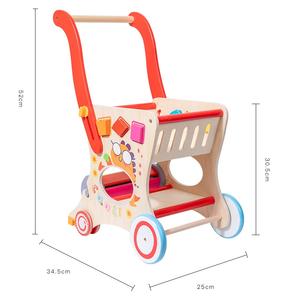 Jouets pour bébés de 2 à 4 ans en bois Push and Pull Learning tracteur déambulateur pour enfants Protection de l'environnement - Product Image 4