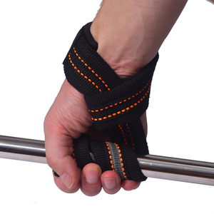 Gran oferta Unisex logotipo personalizado gimnasio Fitness antideslizante correa de levantamiento de pesas correas de muñeca para entrenamiento de fuerza y culturismo - Product Image 4