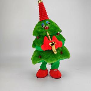 Regalo di natale incandescente canto e danza albero di natale bambola di peluche per bambini regalo Tiktok Santa strumento musicale tromba - Product Image 2