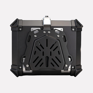 MOXINGKE Boîte à bagages en alliage d'aluminium noir 45L pour moto et véhicule électrique, boîte de rangement pour casque robuste et verrouillable, applicable aux <span class=keywords><strong>ADV</strong></span> - Product Image 5