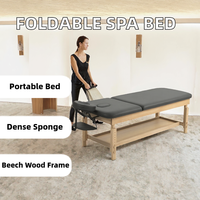 Table de massage commerciale moderne en PU de qualité supérieure avec cadre en bois, éponge haute densité, portable pour spa, salle de sport, chambre, salon, extérieur |