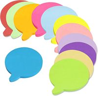 Bloc-notes adhésifs imperméables en PET multicolores avec motif de chat noir