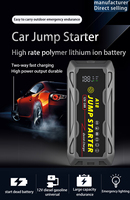 Arrancador de Coches Multifunción, Impermeable, con Carga Rápida PD66W, Batería de Emergencia, Arrancador de Baterías, Banco de Energía, Luz LED 3 en 1