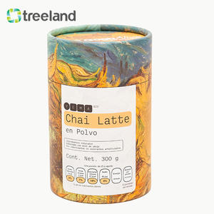 Tubo de papel redondo personalizado da caixa do chá extravagante empacotando 50G/100G/200G para bebidas que desvanecem a manipulação da impressão - Product Image 5