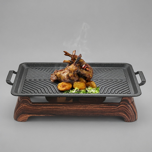 Piastra Multifunzione per Barbecue di Prodotti Carnini, Griglia Senza Fumo per Bistecche e Agnello, Barbecue a Alcol per Feste, Griglia da Interno per Picnic, Commerciale - Product Image 4