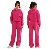 Ensemble veste et pantalon de sport pour femme, coupe ample, col montant, demi-zip, doublure polaire, idéal pour le yoga et la course à pied, LuluLemon