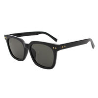 Lunettes de soleil tendance à monture géométrique surdimensionnée, résistantes aux chocs, en PC, confortables toute la journée, style moderne