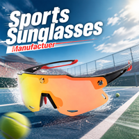 Nouveau design OEM Lunettes de sport Lunettes de soleil Gafas Ciclismo Lunettes de cyclisme avec logo personnalisé Lunettes de soleil magnétiques pour le cricket