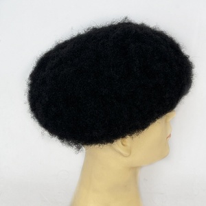 Sistema de Reemplazo Capilar con Base de PU Completa, Cabello Afro Rizado para Hombre Negro - Product Image 4