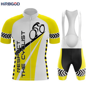 HIRBGOD uomo estate bicicletta tema ciclismo Set all'ingrosso di equitazione Club ciclismo tuta ciclismo all'aperto vestiti - Product Image 3