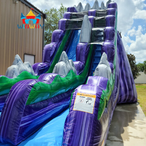 Toboggan aquatique de montagne violette Avalance violette <span class=keywords><strong>Dragon</strong></span>'s Lair 19ft Dark Knight Toboggan aquatique de montagne rocheuse à louer - Product Image 6
