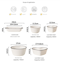 Assiettes et Bols en Céramique Blanc Pur pour la Table, Lot de Vaisselle Stocké pour la Vente en Gros