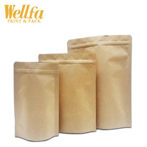 Bolsa de papel para manualidades, embalaje biodegradable con cremallera - Product Image 3