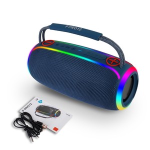ลำโพงพกพา P PRO12 กันน้ำ IPX6 ไฟ RGB แบตเตอรี่แบบชาร์จได้ ระบบเสียงไร้สาย สำหรับงานปาร์ตี้กลางแจ้ง - Product Image 2