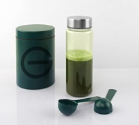 Bouteille shaker en plastique Tritan de 500 ml avec marqueurs de temps, sans BPA, anti-fuite, pour sport et fitness, vente en gros