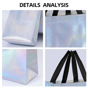 Bolsas <span class=keywords><strong>de</strong></span> Compras Personalizadas con Logotipo Iridiscente, Bolsas <span class=keywords><strong>de</strong></span> Tela No Tejida Perlada con Láser, Bolsas <span class=keywords><strong>de</strong></span> Compras Laminadas - Product Image 2