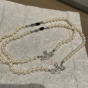 <span class=keywords><strong>Collana</strong></span> di perle <span class=keywords><strong>saturno</strong></span> a doppio strato con ciondolo pianeta con diamante pieno magnetico, Versatile per impilare, catena girocollo. - Product Image 3