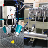 Machine de découpe à jet d'eau ultra haute pression 60000 Psi, robot de découpe à jet d'eau pour marbre, verre et carrelage, 5 axes