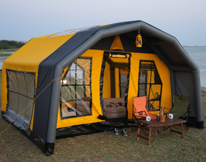 Tente 4 saisons imperméable de <span class=keywords><strong>plus</strong></span> de 3000 mm à installation rapide et facile : passez <span class=keywords><strong>moins</strong></span> de temps à monter la tente, <span class=keywords><strong>plus</strong></span> de temps à profiter de l'aventure, simple à gonfler. - Product Image 1