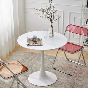 ホームバーカフェ家具用北欧ラウンドダイニングテーブルチューリップベースダイニングテーブル