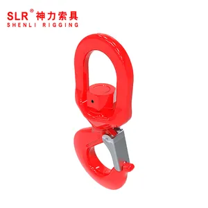 Shenli Rigging G80 Swivel Hoist Hook/alloy Steel Heavy Duty Safety Hook With Latch