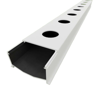 Système hydroponique en PVC, canal NFT noir et blanc pour la culture de plantes et de légumes-feuilles
