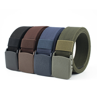 Ceinture en nylon à boucle automatique de haute qualité personnalisée, ceinture tactique pour homme, ceinture en toile pour homme