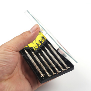 Set di Cacciaviti in Acciaio Industriale e Mini Kit per Riparazione Occhiali - Piccoli Utensili di Precisione per Orologiai - Product Image 2
