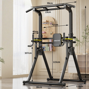 Equipo Multifuncional <span class=keywords><strong>de</strong></span> Gimnasio <span class=keywords><strong>en</strong></span> <span class=keywords><strong>Casa</strong></span> para Entrenamiento <span class=keywords><strong>de</strong></span> Fuerza - Torre <span class=keywords><strong>de</strong></span> Potencia, Estación <span class=keywords><strong>de</strong></span> Fondos, Barra <span class=keywords><strong>de</strong></span> Dominadas, Equipo <span class=keywords><strong>de</strong></span> Fitness - Product Image 4