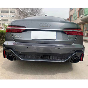 Kit de carrosserie de pare-chocs très bien pour 2019 2020 2021 <span class=keywords><strong>2022</strong></span> <span class=keywords><strong>Audi</strong></span> <span class=keywords><strong>A6</strong></span> mise à niveau vers les accessoires de voiture RS6 avec jupes latérales. - Product Image 4