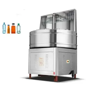 Semi-automatic glass bottle brushing machine / Beverage and wine bottle washer machine/Cosmetic bottle washing equipment