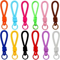 Porte-clés en paracorde Yongxiang, 12 pièces/ensemble, 9 pouces, breloque pour sac à main, sangle tressée, cordon, anneau de terminaison pour clés de voiture, téléphone