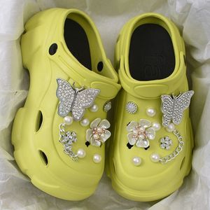 Sandalias de Mujer con Plataforma y Perlas de Imitación, Zapatos de EVA con Orificios, Antideslizantes, Casuales de Playa, para Verano - Product Image 3