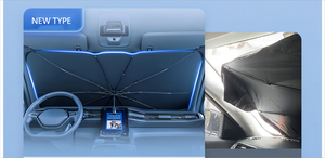 Xe ô Sun Shade Bìa xe Sun Shade cho kính chắn gió phía trước có thể gập lại Che Nắng Ô - Product Image 4