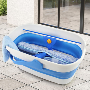 <span class=keywords><strong>Seau</strong></span> de nettoyage pliable, bac à eau portable en plastique, <span class=keywords><strong>bassine</strong></span> de lavage rétractable pour l'entretien ménager <span class=keywords><strong>et</strong></span> les outils de nettoyage domestique - Product Image 2