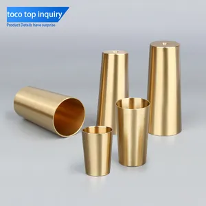 TOCO Hot sale Furniture legs Brass Support Tapered Foot Cover Sofa Copper feet dinette Foot Cover