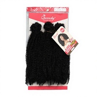 Perruque courte bouclée afro kinky en fibre chimique, style exotique, pour tresses africaines, populaire en Europe et aux États-Unis, fabrication machine