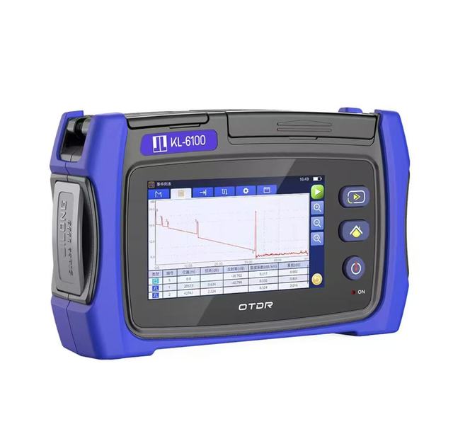 High-Precision Factory Price KL6100 Series OTDR KL6100-S2 4.3-inch Touchscreen OTDR Fibre Optic Distance Meter Suitable for FTTH