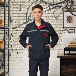 ชุดยูนิฟอร์มคนงานโรงงานอุตสาหกรรมฤดูหนาว ชุดทำงานแบบยูนิเซ็กซ์ ช่างไฟฟ้า ได้รับการรับรองมาตรฐาน CE ทนต่อการขัดถู ตรวจจับเข็มได้ - Product Image 3
