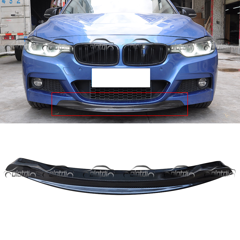 Sourcils Phares Avant Fibre De Carbone Look Tuning Pour BMW Série 3 F30 F31 - Couvercles Brillants MCK Auto