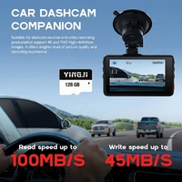 Carte mémoire U3, V30 128 Go de qualité industrielle pour enregistrement continu, carte Mini SD stable pour la vidéosurveillance, enregistrement en boucle pour caméra embarquée
