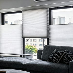 No-Drill Peel and <strong>Stick</strong> Pleated <strong>Blinds</strong>, Thermal Insulated Cellular Shades windows <strong>Blinds</strong> Custom Size for Rental Easy Install - Product Image 2