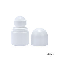 Flacon de déodorant à bille roulante en plastique rond rechargeable vide de 20 ml, 30 ml, 50 ml