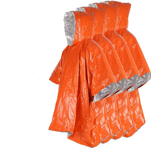 Manteau de pluie de secours, protection thermique, étanche, équipement de survie, chauffage d'urgence, couleur Orange, <span class=keywords><strong>sans</strong></span> manches, premiers secours, conserve la chaleur - Product Image 3