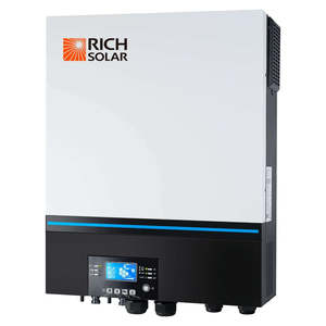 Convertisseur solaire hybride 6500 Watt (6,5 kW) 12V/24V avec protection IP65 et efficacité de 98% ALPHA 1 - Product Image 4